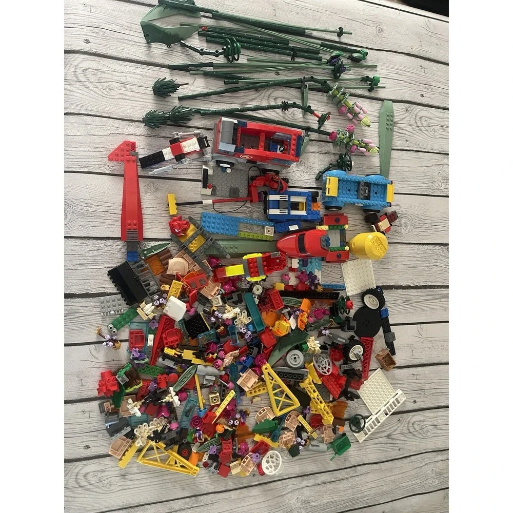 LEGO 3 lbs Pounds Bulk Lot of Loose Mixed Lego Bricks Pieces Vehicles Parts